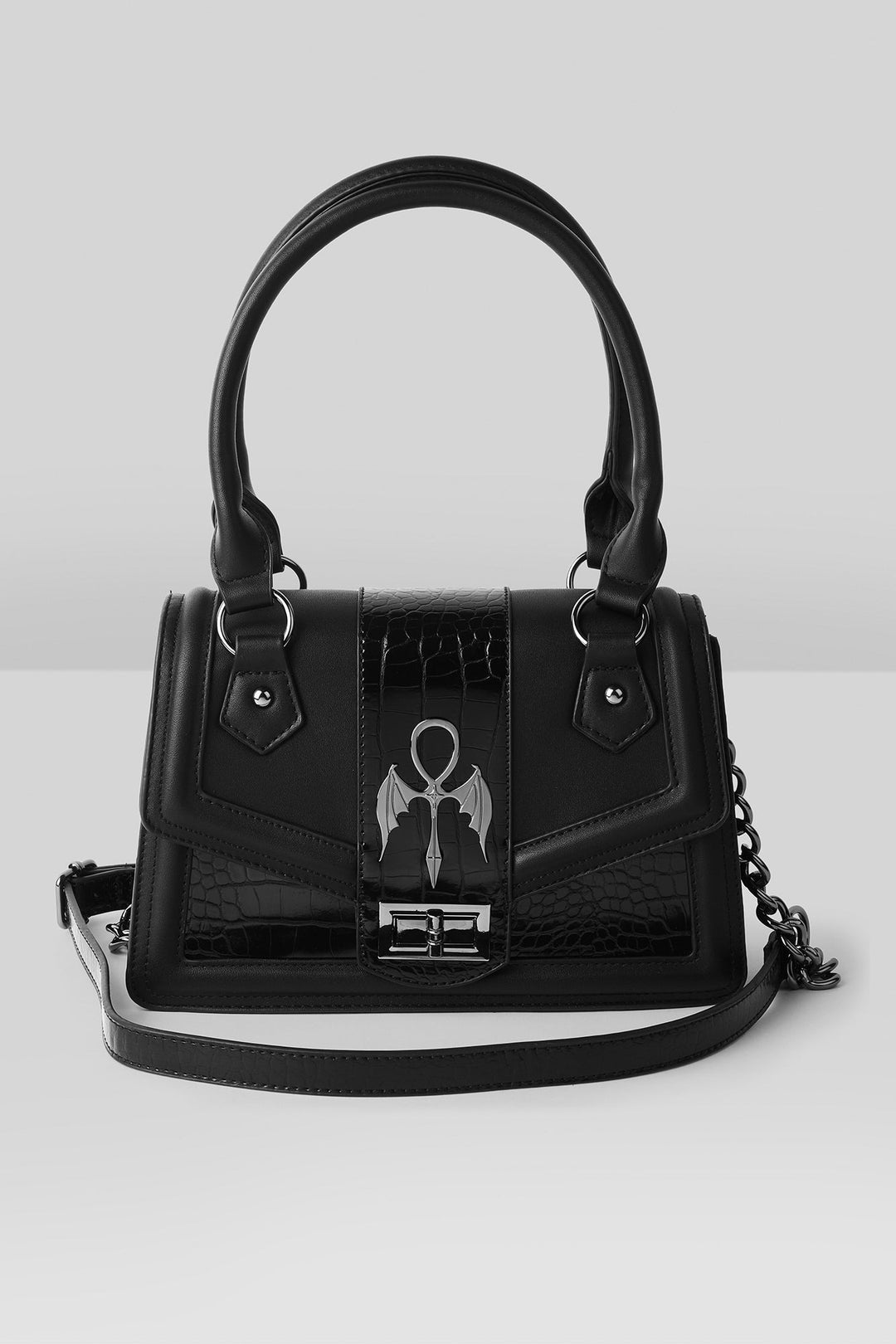 witchy black handbag