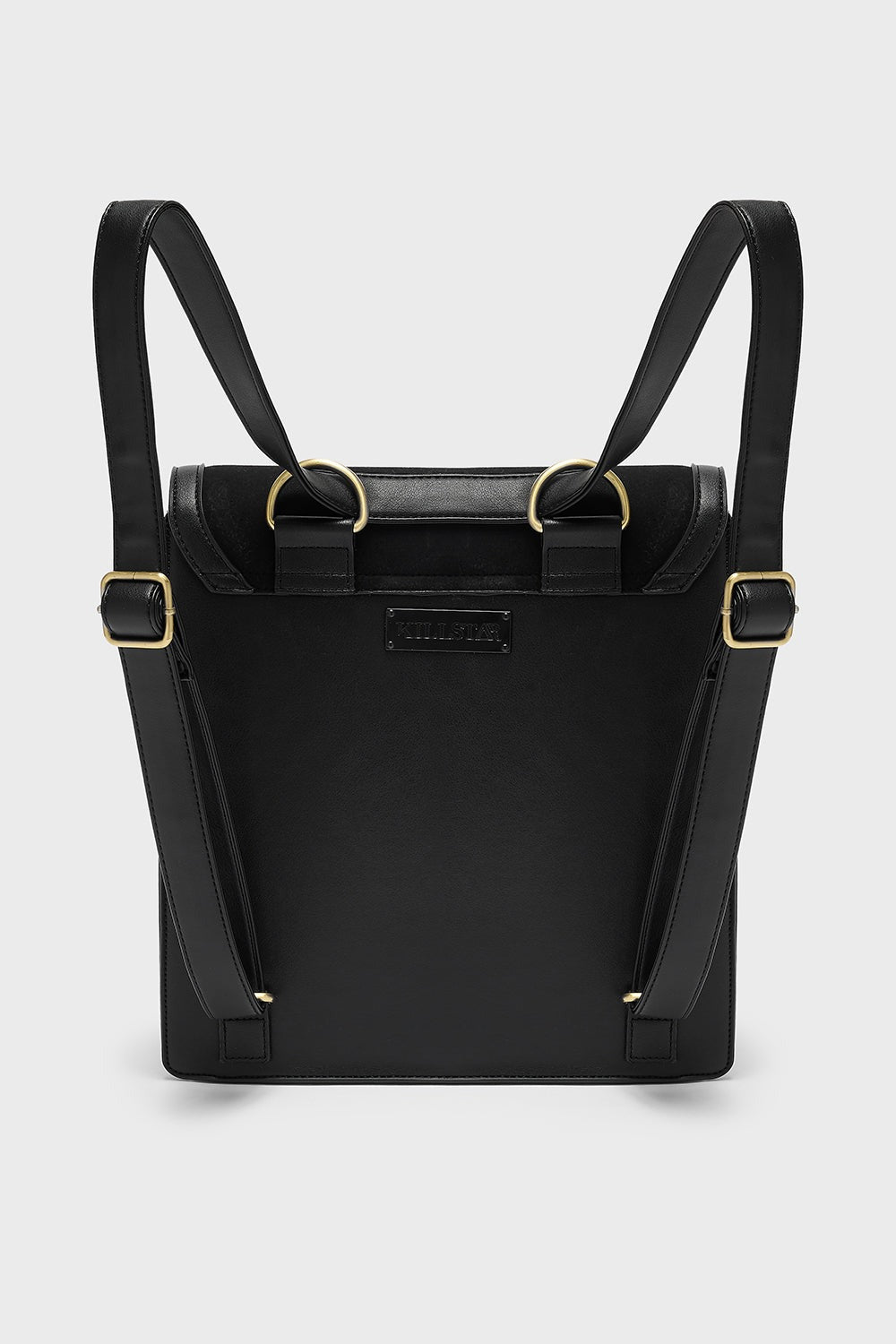 gothic black crescent moon bag by killstar