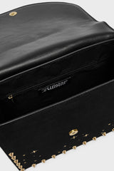 black crescent moon bag by killstar made of vegan leather