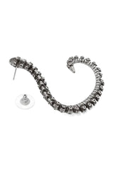 Occult goth spine shaped earwrap earring