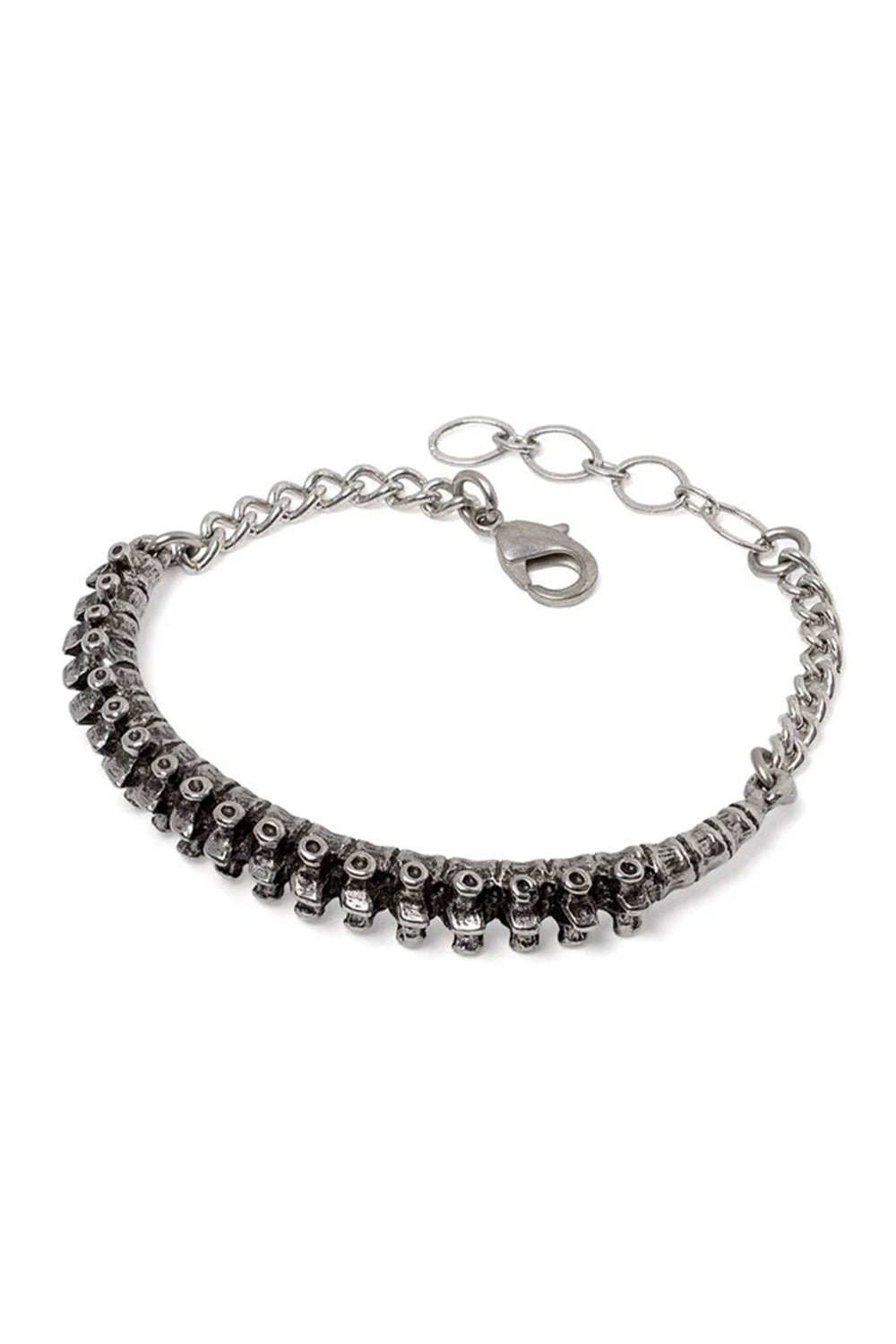 Goth metal spine bracelet jewelry