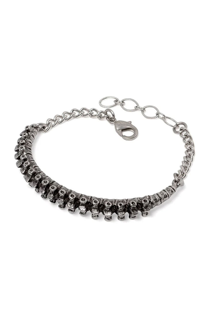 Goth metal spine bracelet jewelry