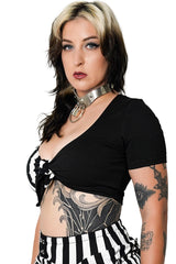 striped circus tie top