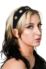 eyelet punk headband 
