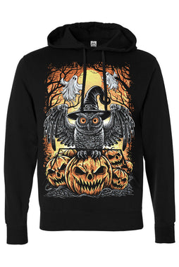 Halloween Owl Hoodie [Zipper or Pullover]