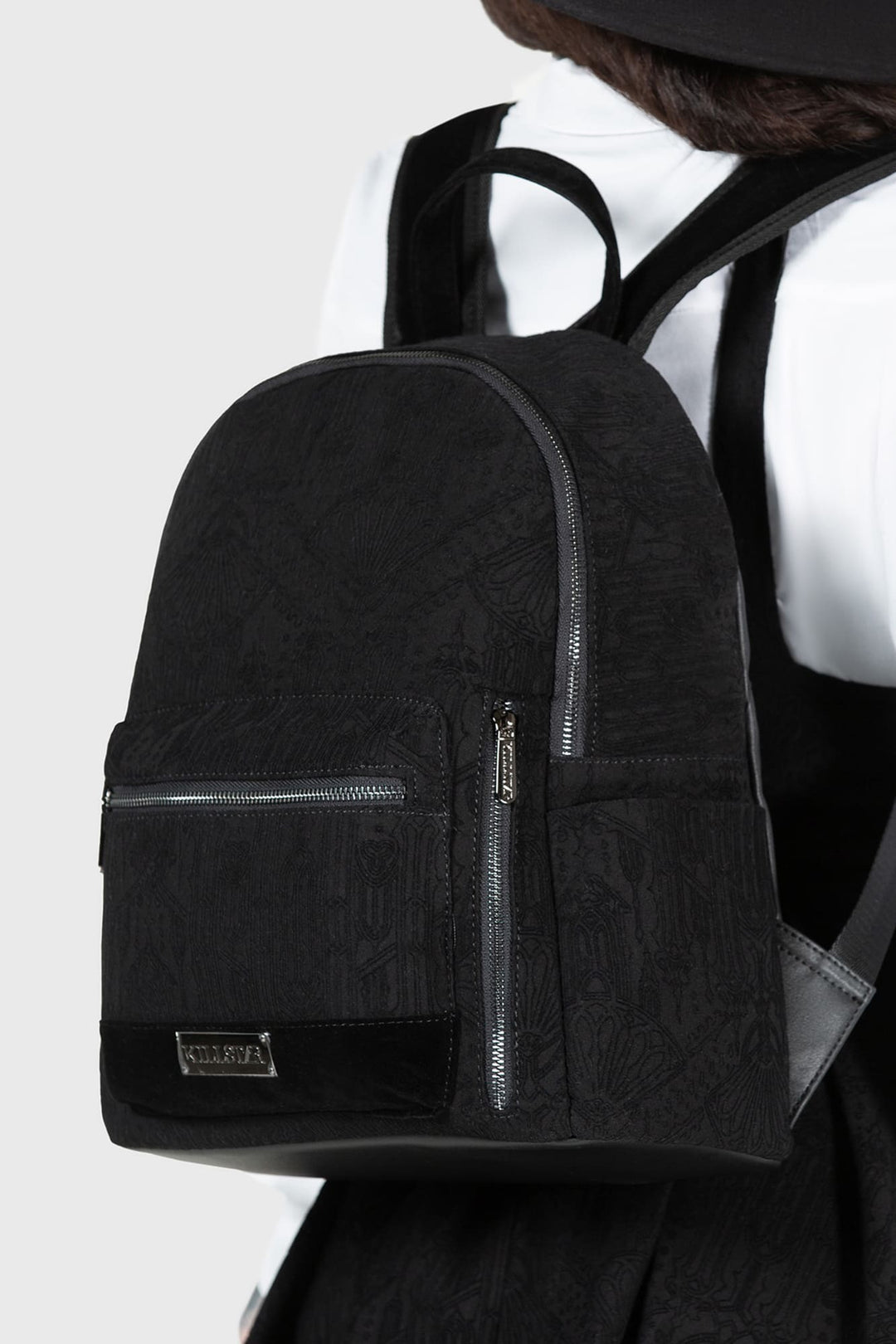 gothic school backpack