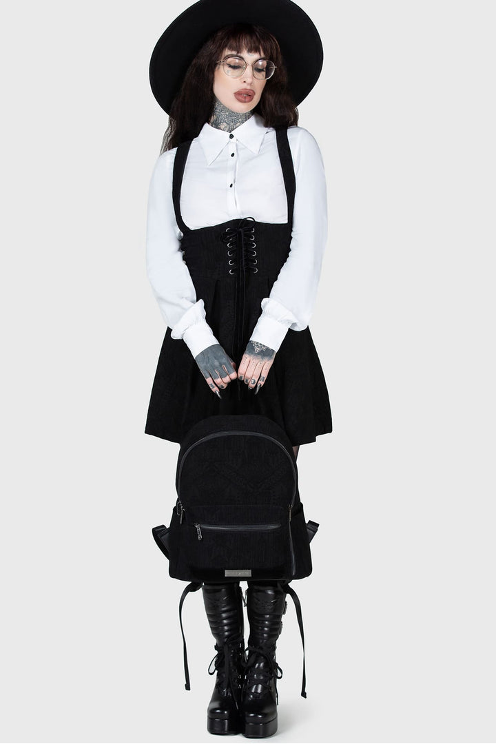 beautiful romantic goth school backpack