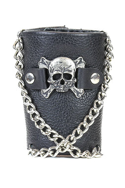 Sinister Skull & Crossbones Cuff Bracelet