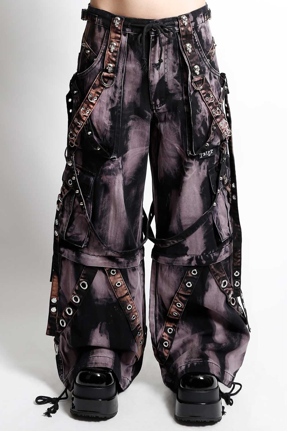 Tripp NYC Grunge Goth Storm Wash Pants