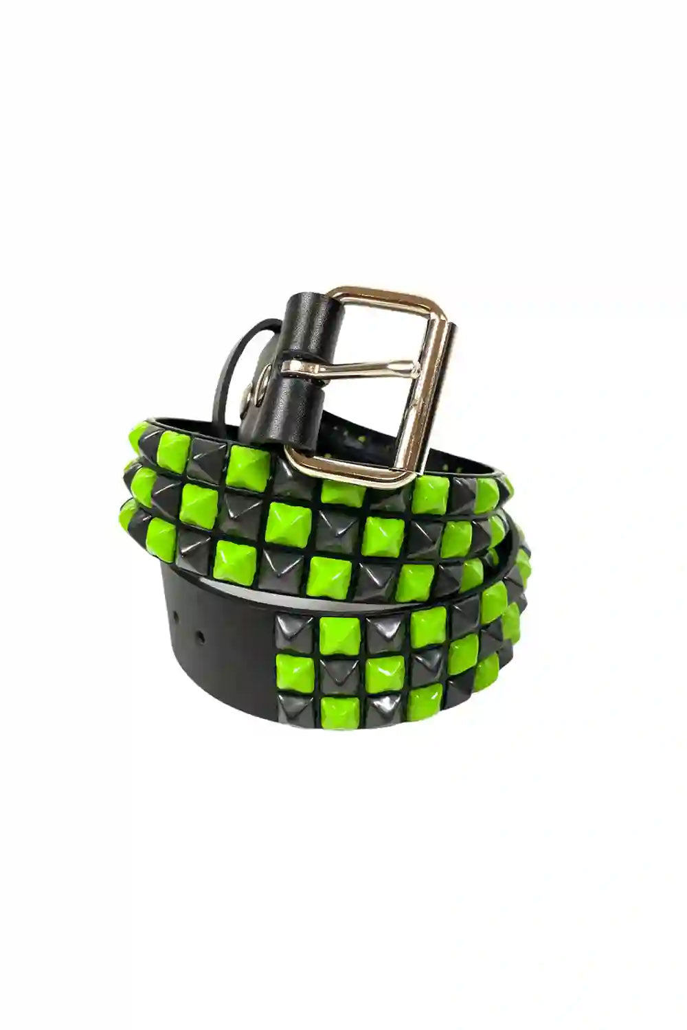 mens punk checkered belt