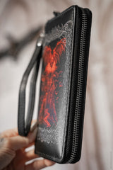 goth bat wallet