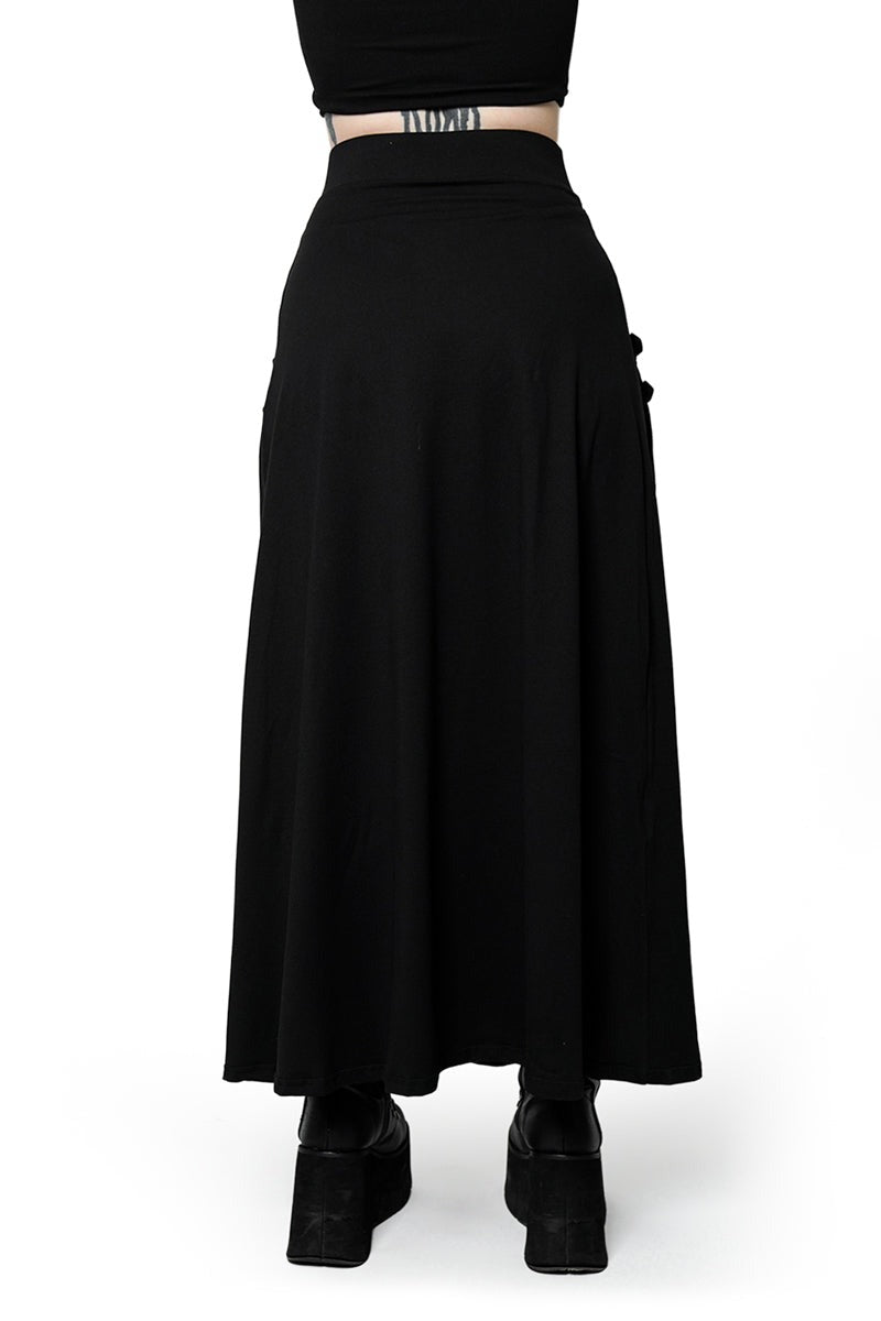 black goth grunge skirt