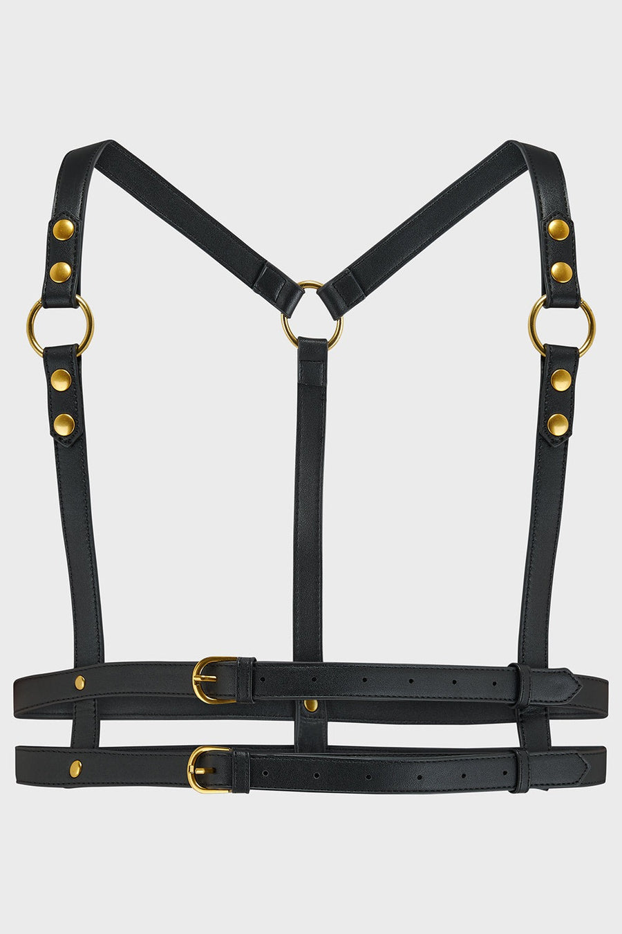 whimisgoth black gothic waist belt harness