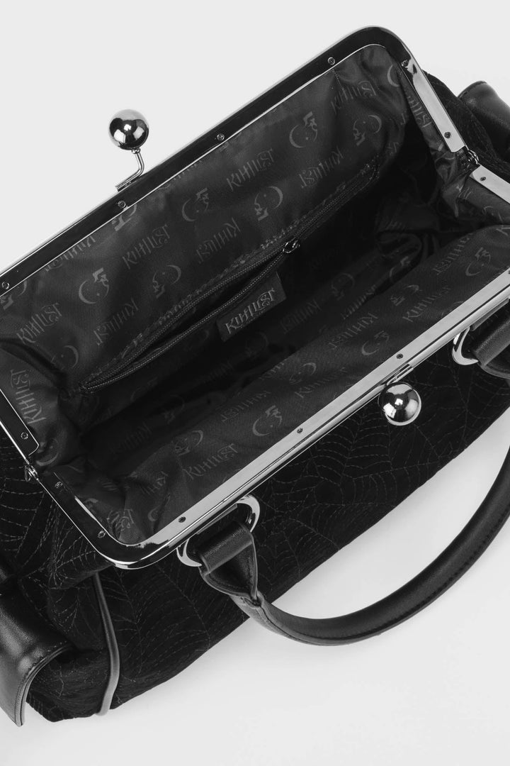 black velvet handbag for women