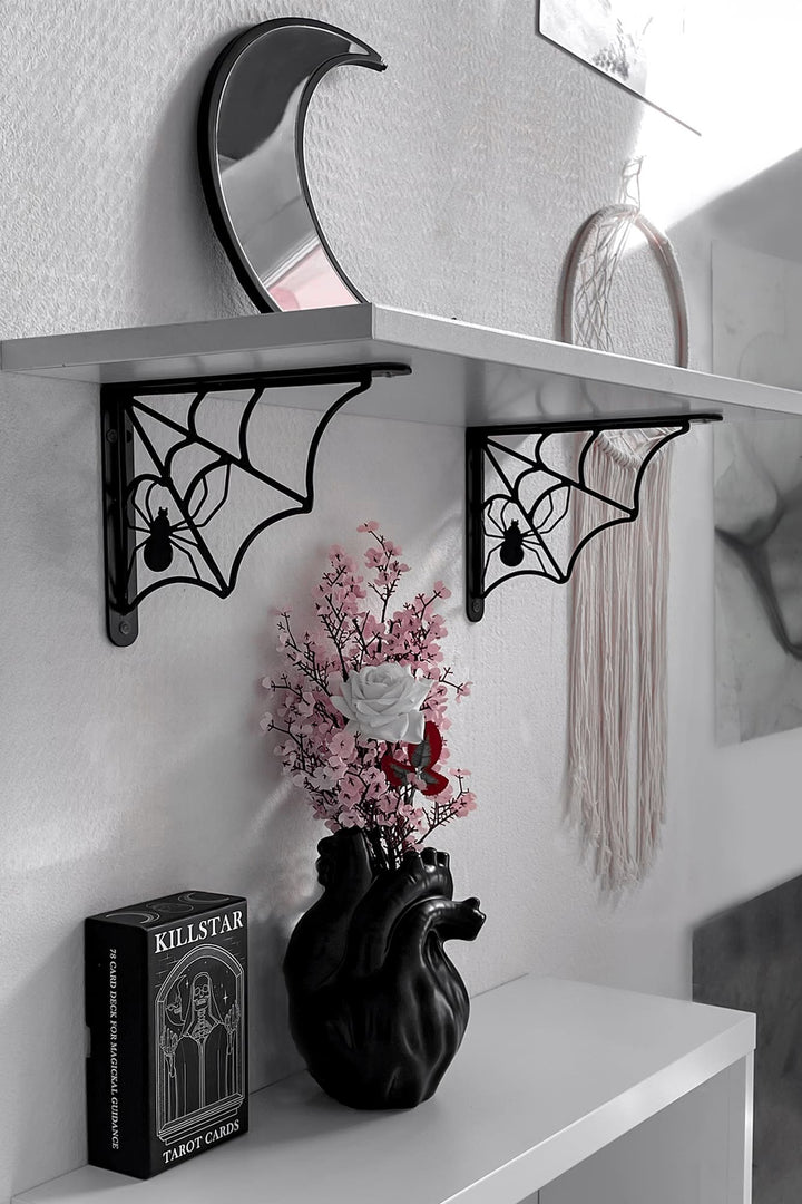 spiderweb wall shelf