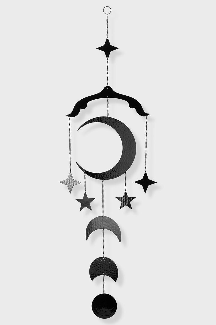 hanging decoration of moon and stars