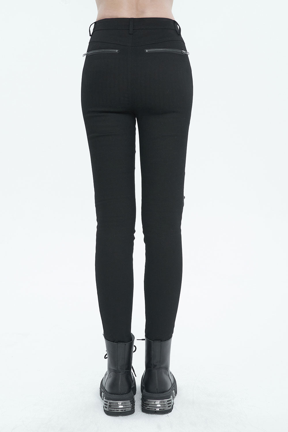 Fitted black pants for women