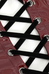Devil Fashion shiny red corset