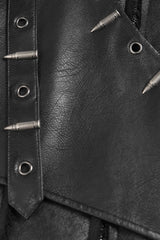 Mens long jacket with bullet details