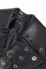 Mens black jacket with studs