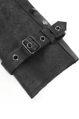 Mens plus size black goth style long jacket