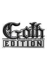 Goth Edition Chrome Stick On Emblem from Kreepsville