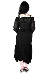 Goth Long Skirt with Zipper Back
