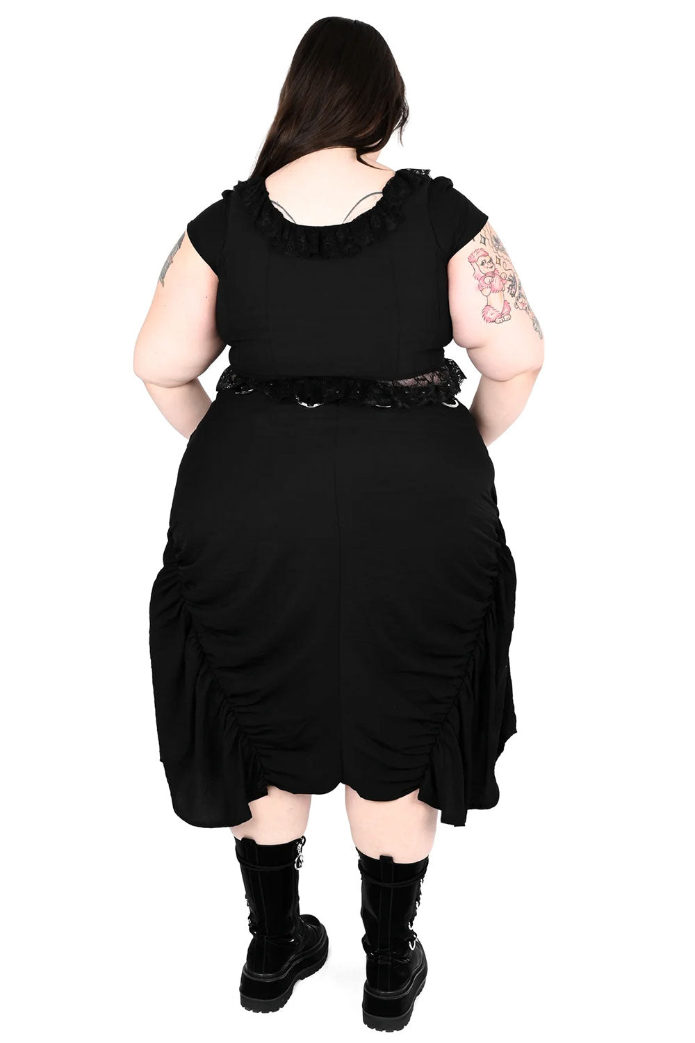 Foxblood zipper back Cara goth skirt