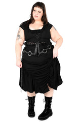 Plus Size Foxblood Cara Skirt 