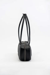 Goth fashion shoulder bag made from vegan leather by Wicked Misfit