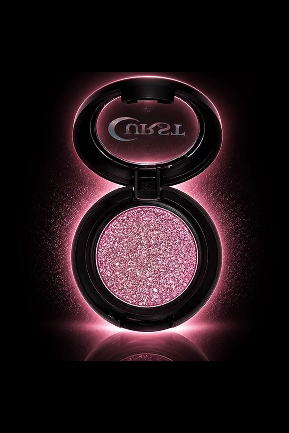 Curst Beauty Soft Hex Pink highly pigmented chrome eyeshadow