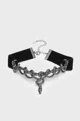 black velvet snake choker necklace 
