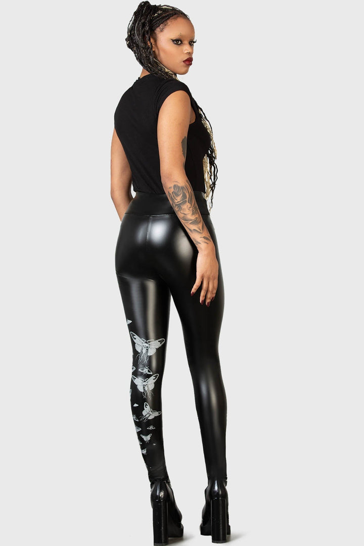 goth womens leather leggings