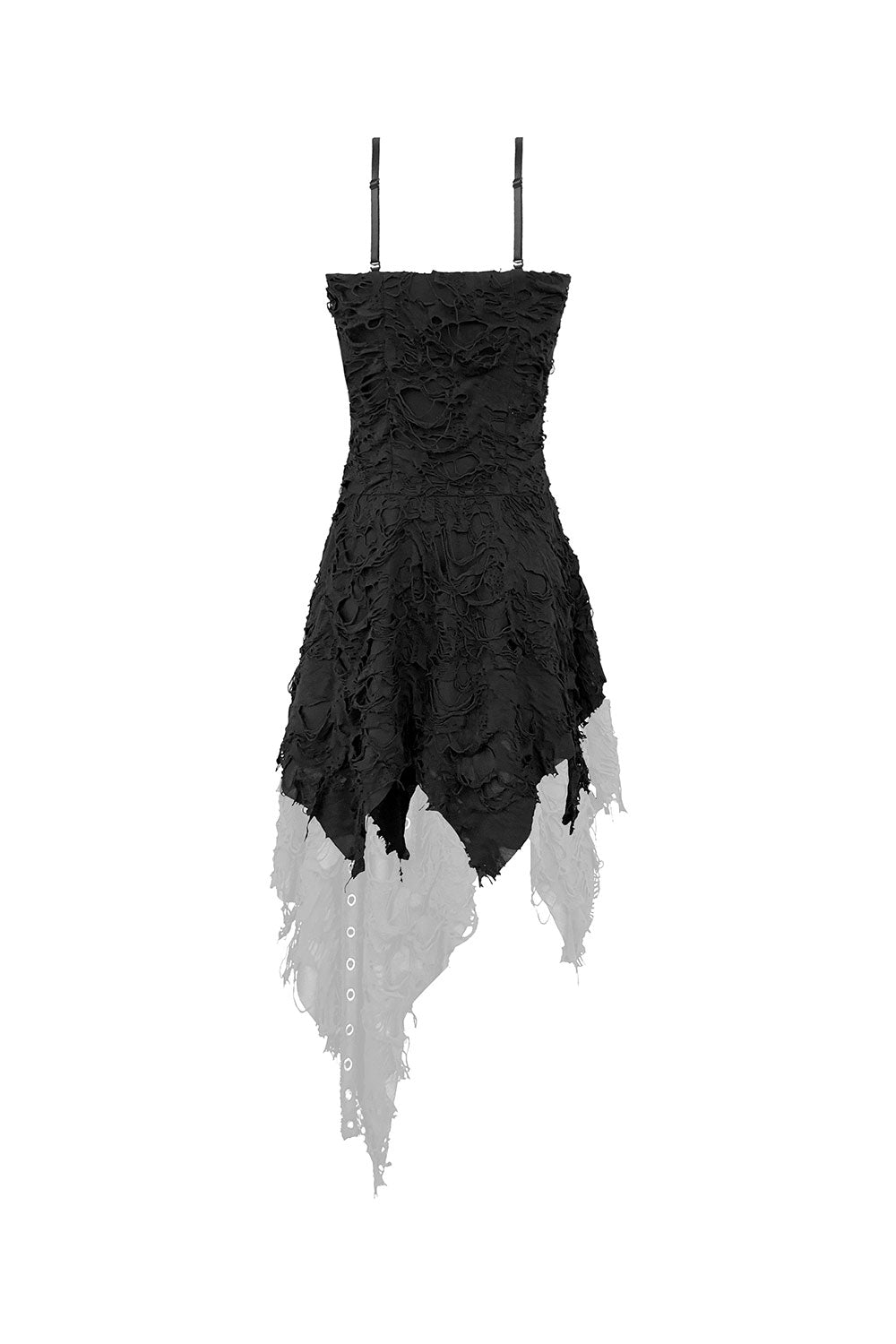 Back details of dark in love lacey punk dress