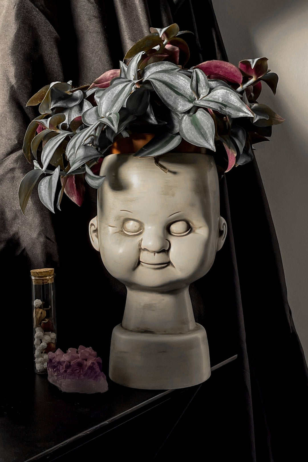 gothic flower pot