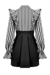 Dark in love dress with lace hem and zipper