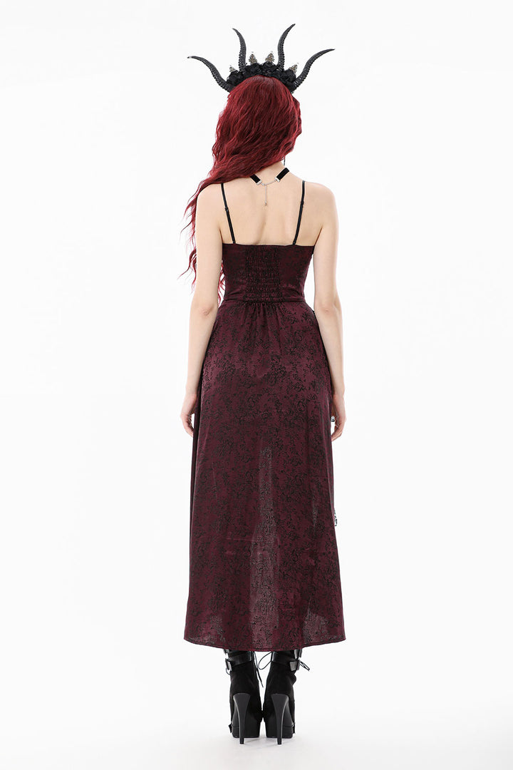 Dark in Love red and black womens gothic dress