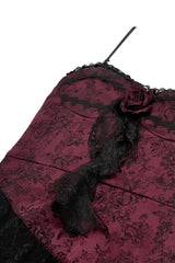 Dark in Love dress with lace and rose detail