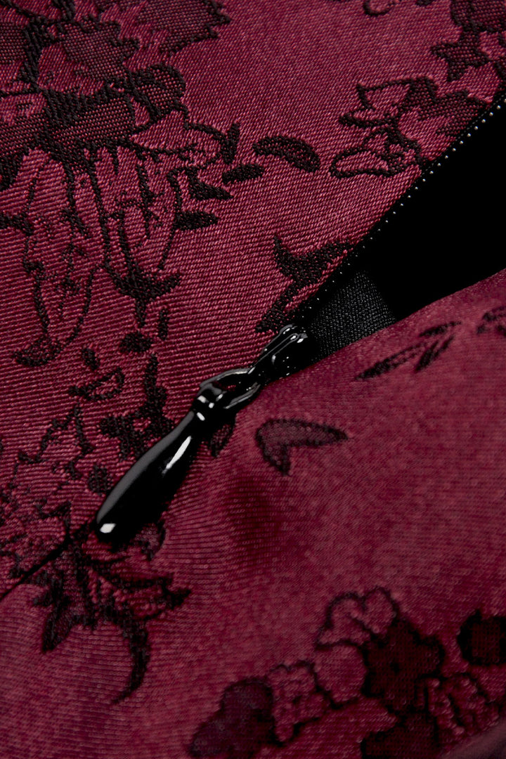 womens dress with lace detail and zipper
