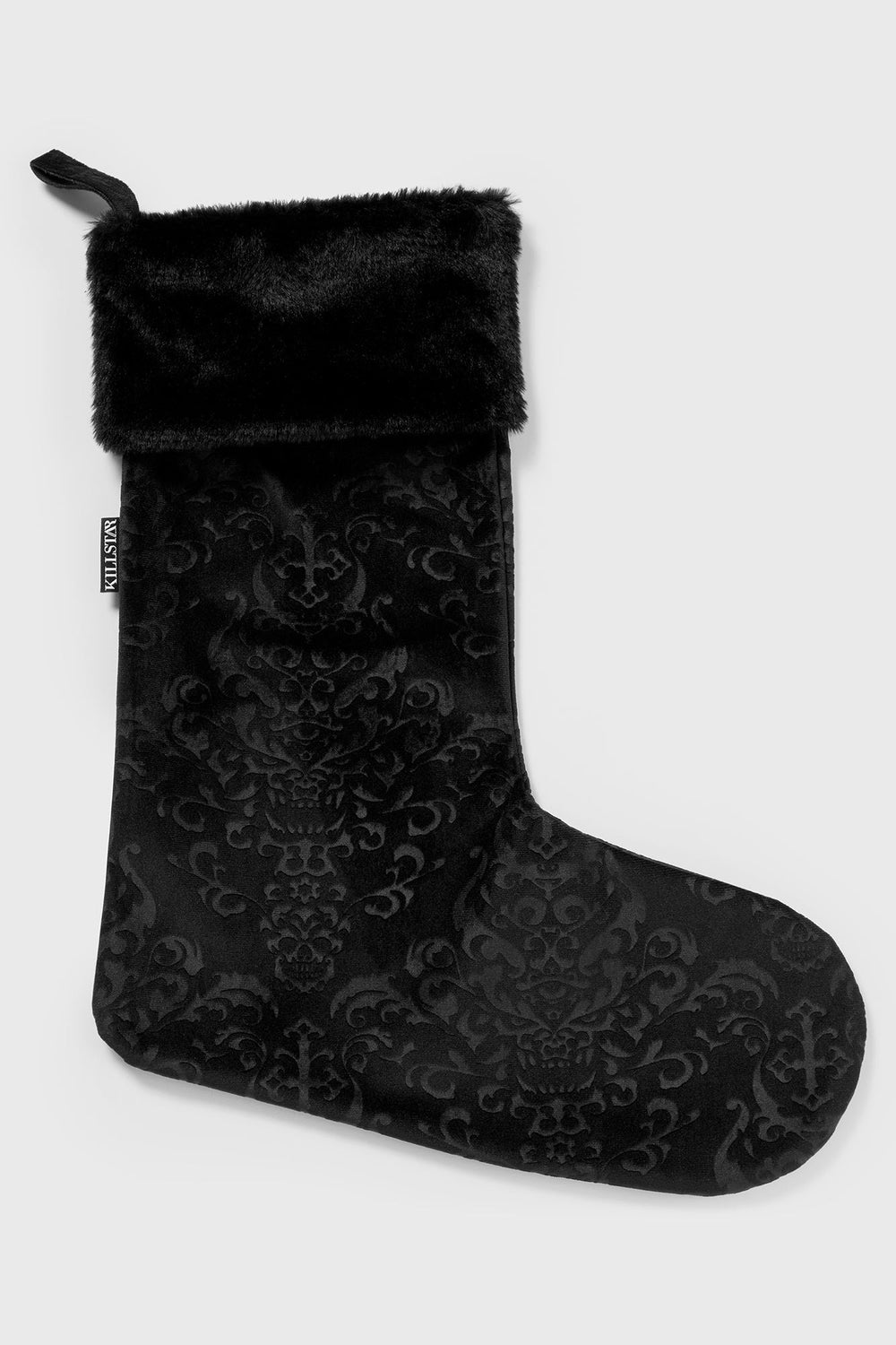 gothic velvet christmas stocking