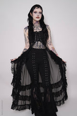 womens gothic romantic duster cardigan