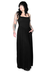 Foxblood Goth Dress with Pockets