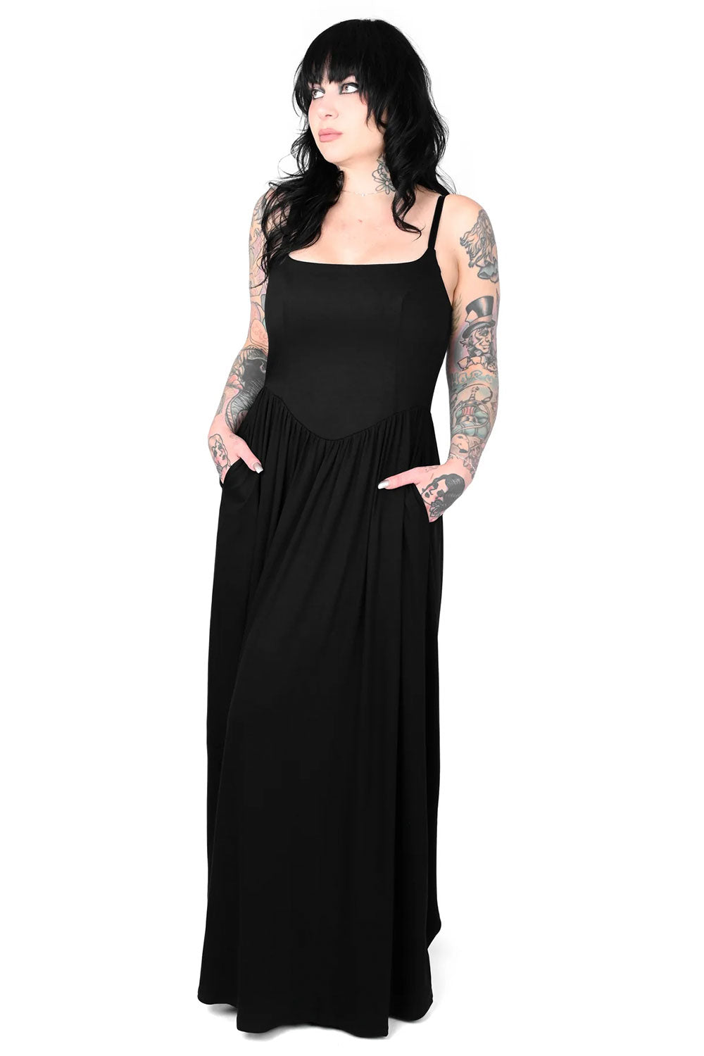 Dani 2.0 Maxi Dress Full Length Goth Dress