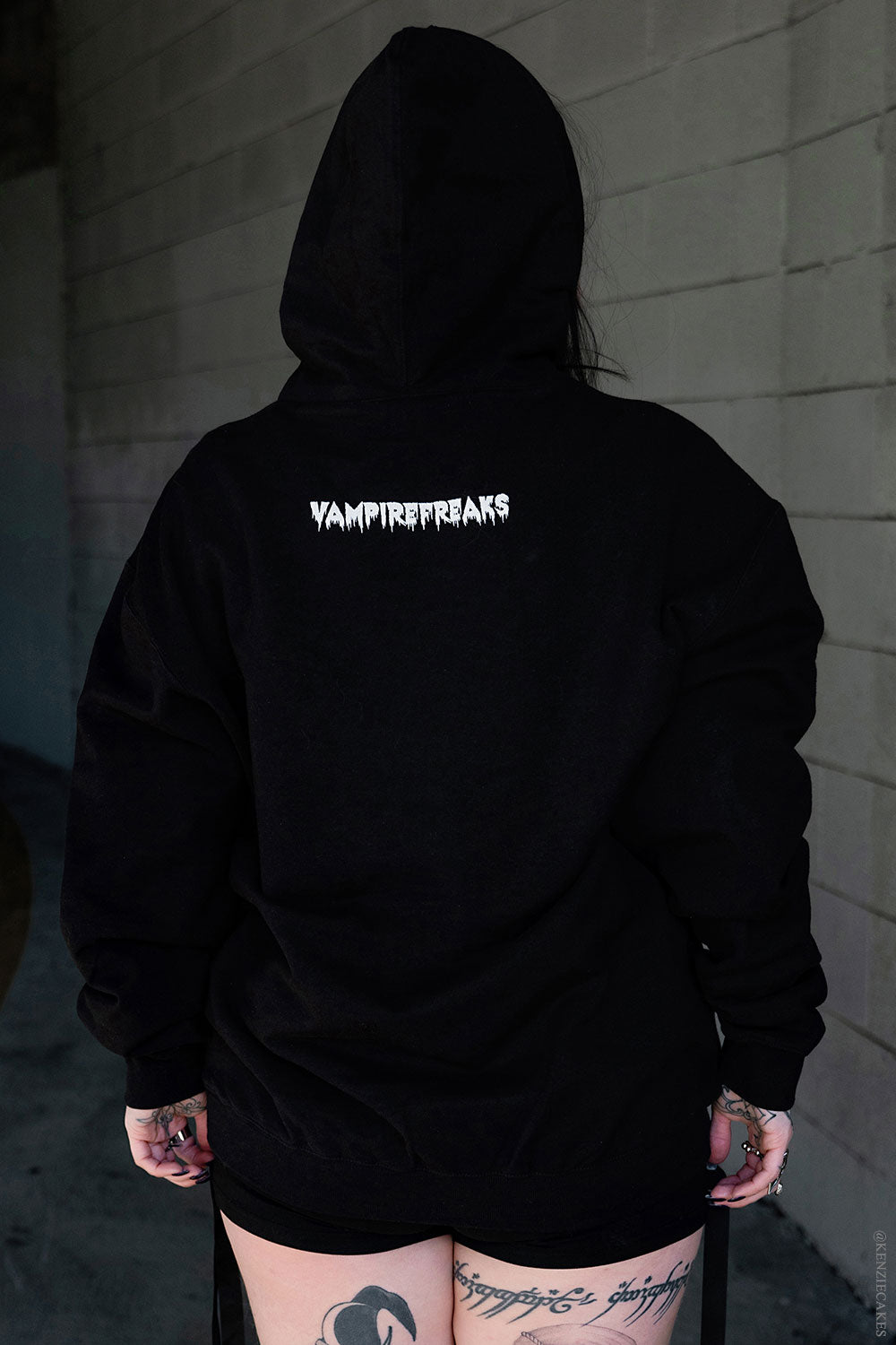 vampirefreaks branded goth hoodie 