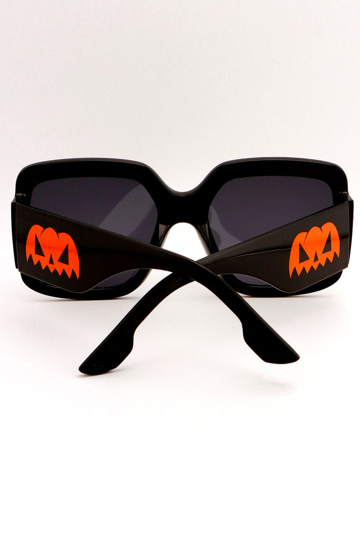 womens halloween sunglasses with pumpkins on the legs