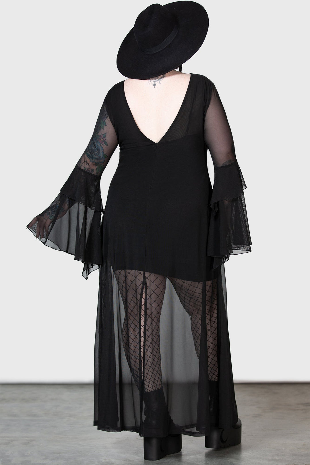 womens victorian goth long black maxi dress