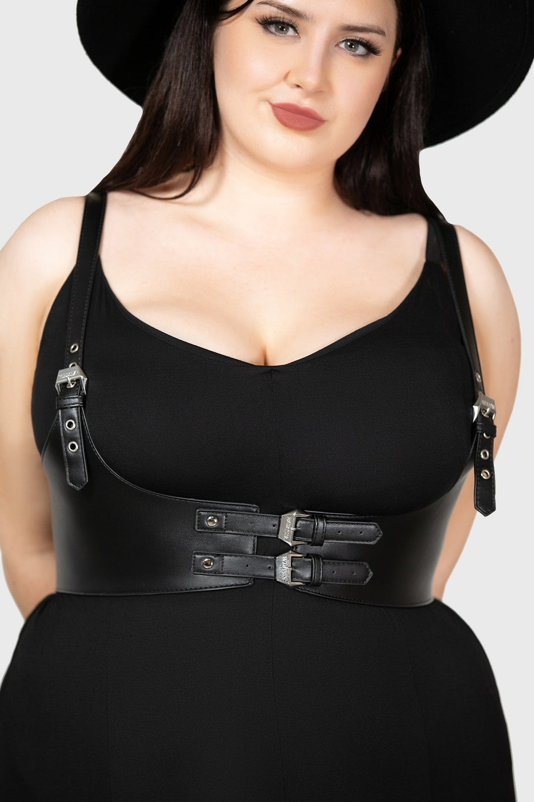 womens plus size gothic harness belt