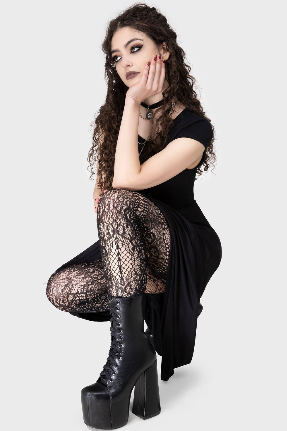 steampunk lace tights
