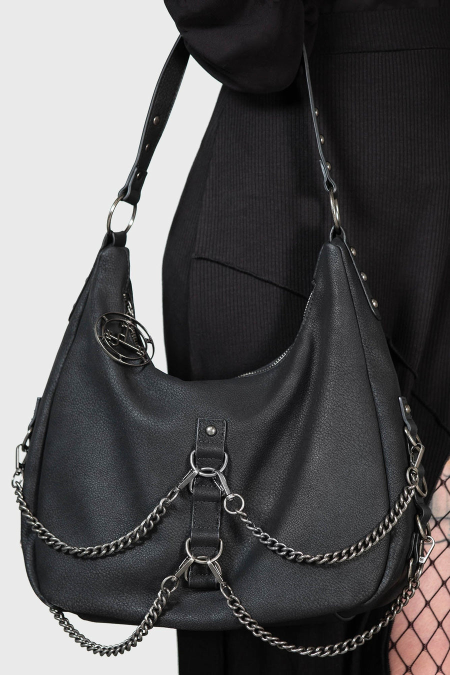 punk chain shoulder bag