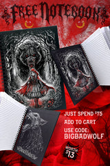 Little Dead Riding Hood Spiral Journal